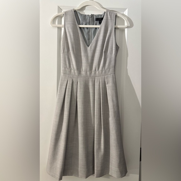 J.Crew Pleated Dress in Italian Woool